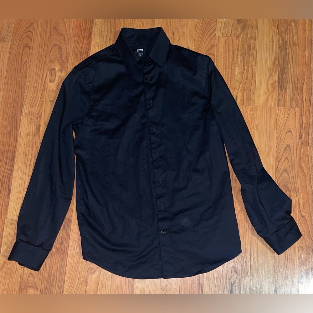 Express Extra Slim Mens Button Down Shirt